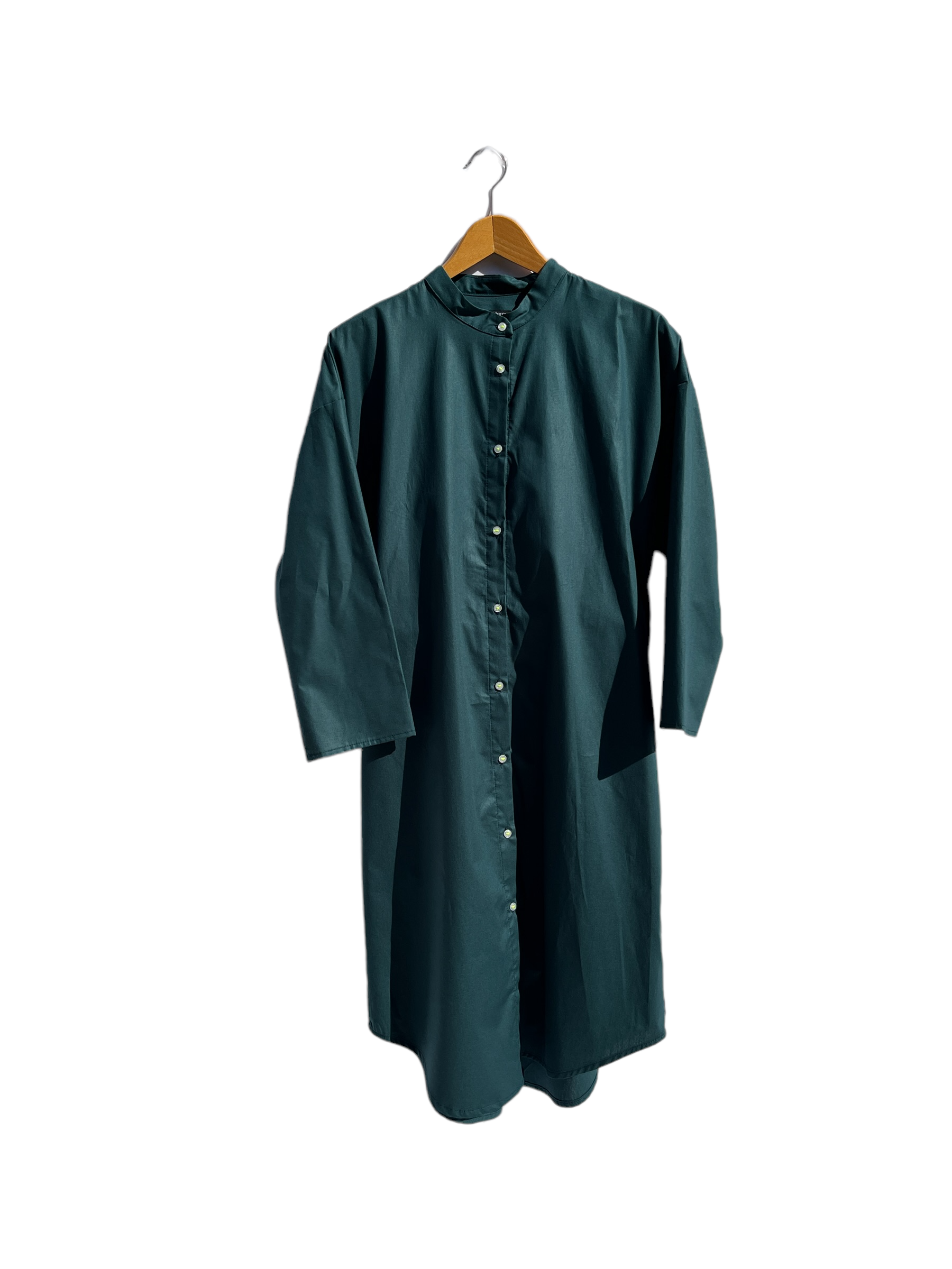 WIRROW stand collar shirt dress
